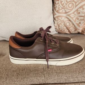Levi's Boy's Dark Brown Dress Sneakers Size 6